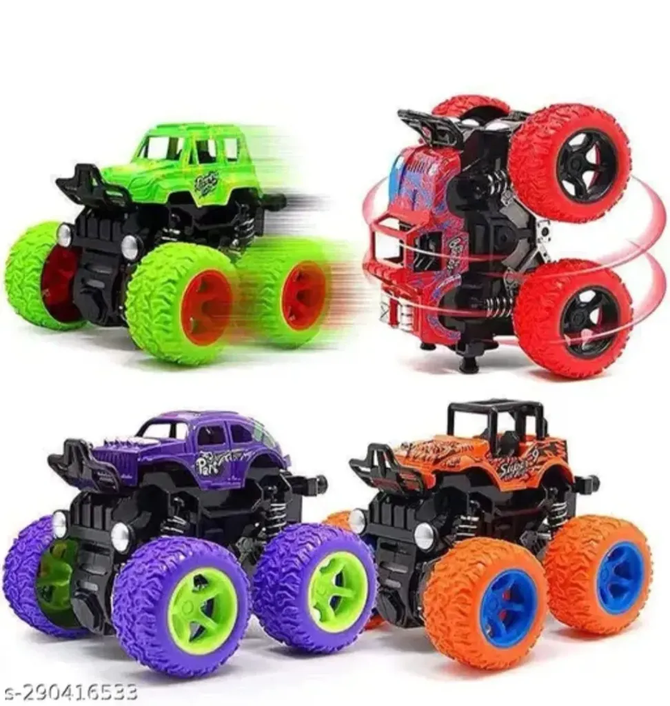 Pack of 4 Monster truck toys for kids