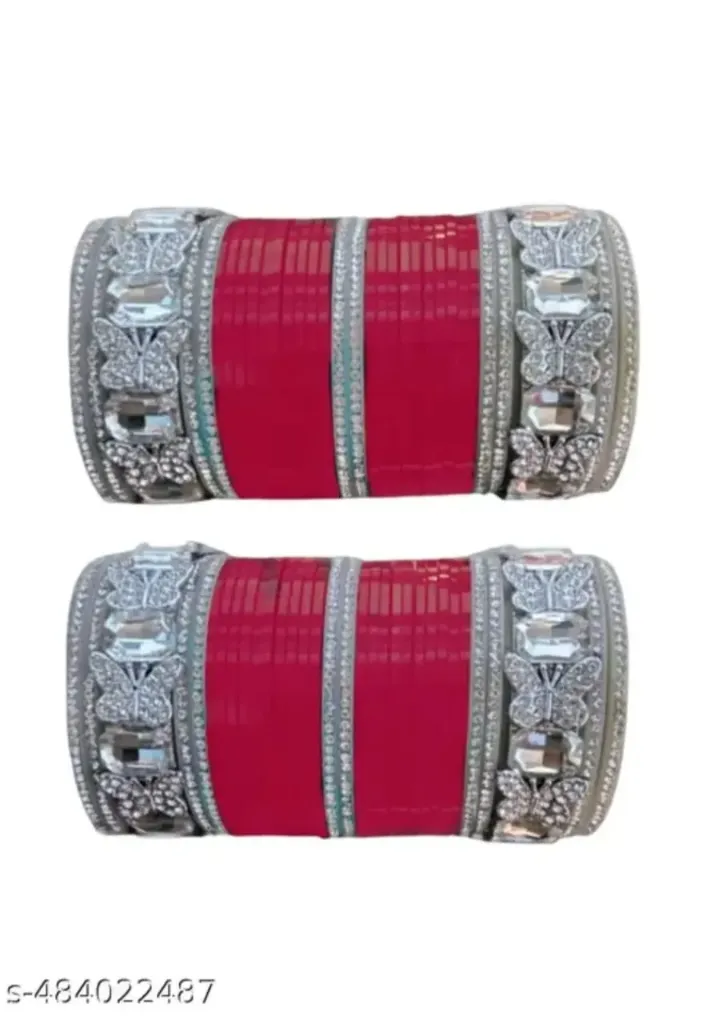 83 FZD Butterfly premium red chooda set (2.2)