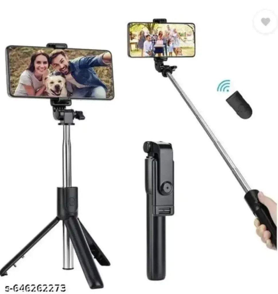 Bluetooth Extendable Selfie Stick With Wireless remote and Tripod 3 in 1 Multifunctional Selfie Stick