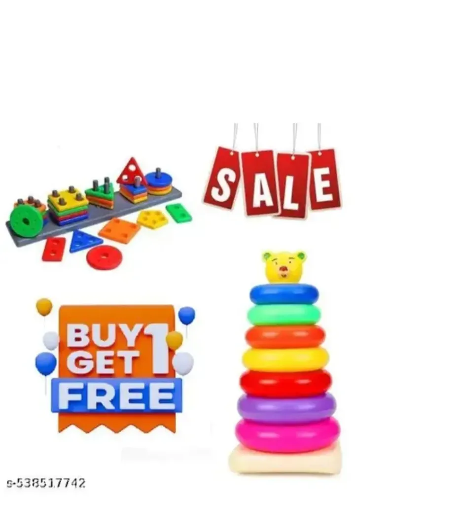 Teddy rings for kids with play set toy Brain Development Toy gor kids