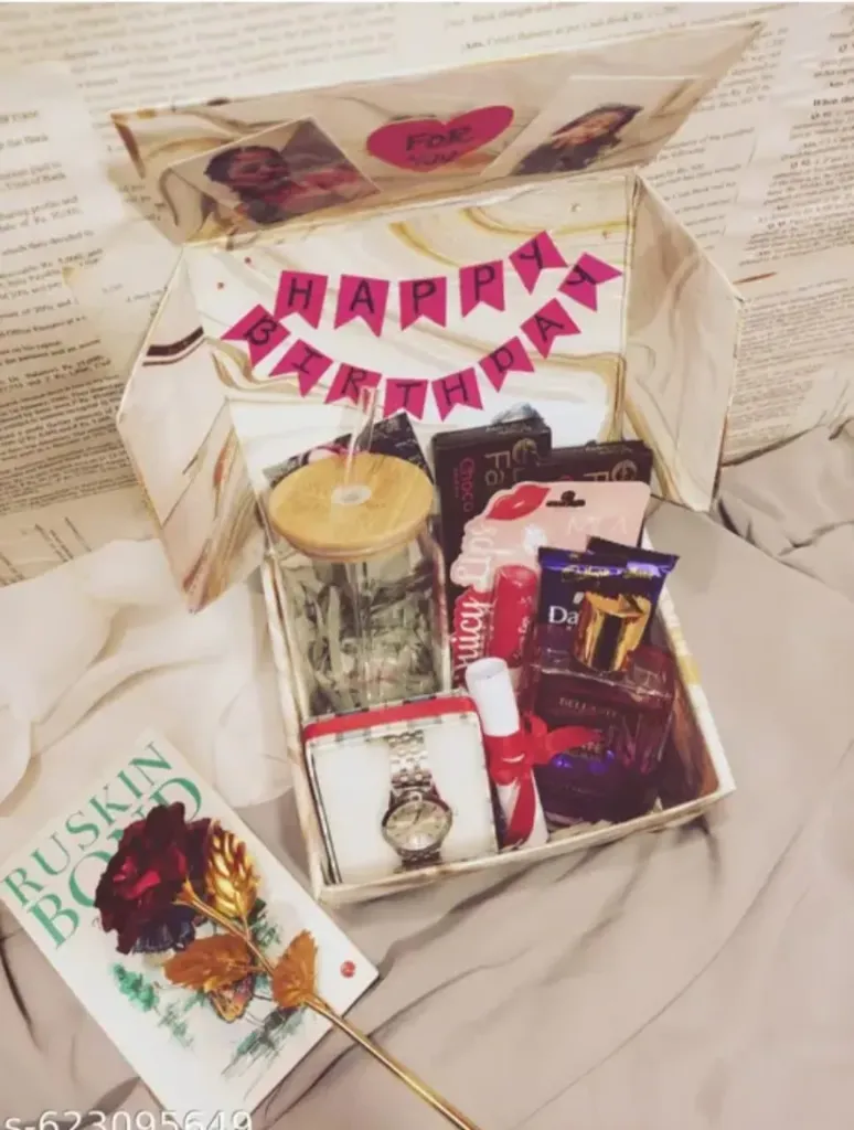 A box of Full of gifts and Wishesh | Birthday Gift Box With Choclate and gifts Perfect for Your favourite Person (Birthday)