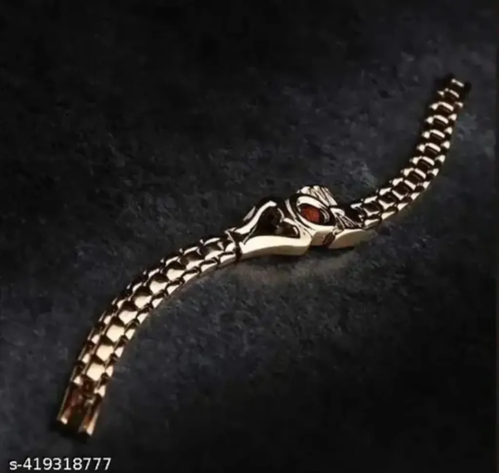 Royal Radiance Gold Plated Rudraksh Bracelet For man