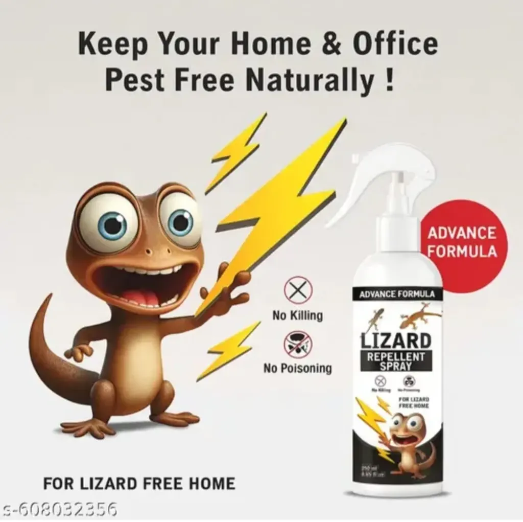 Lizard repellent spray for home (200ml) 100% natural pest control made with peppermint & eucalyptus oils | safe & non-toxic Chemical free