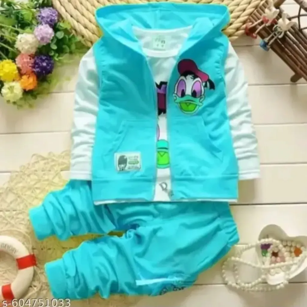 Cute and fancy kids top&bottom set