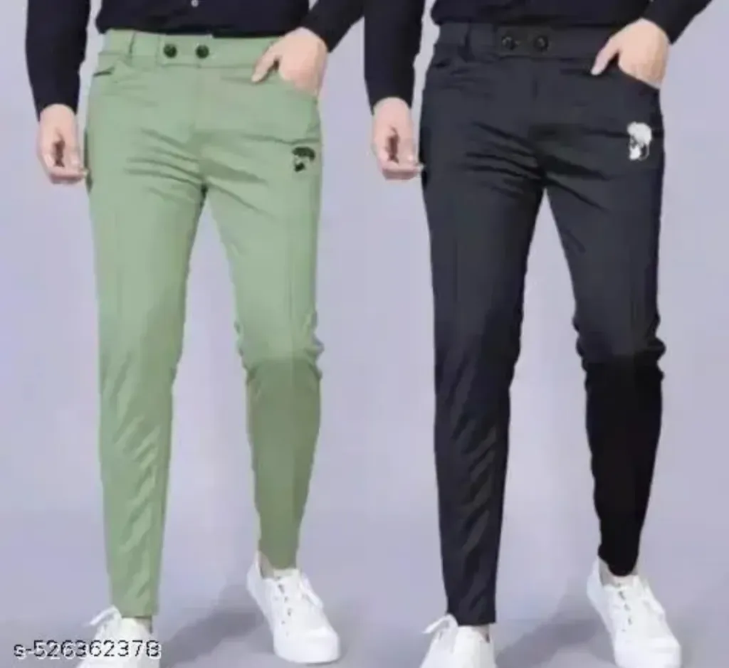 Trauser Man Lower Pants Jogger Perfect fit stylish look Combo Pack of 2