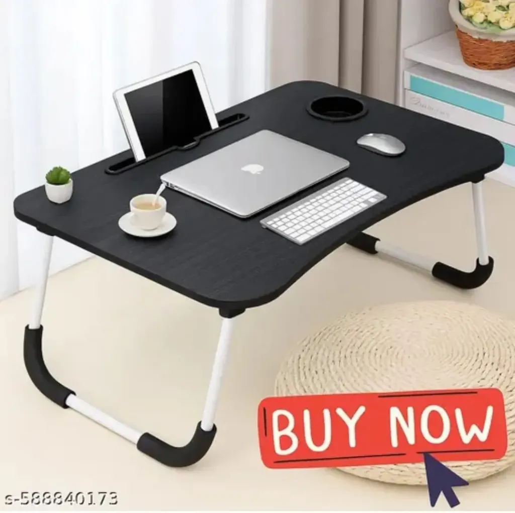 Study Table/Bed Table/Foldable and Portable Wooden/Writing Desk For Office/Home/School